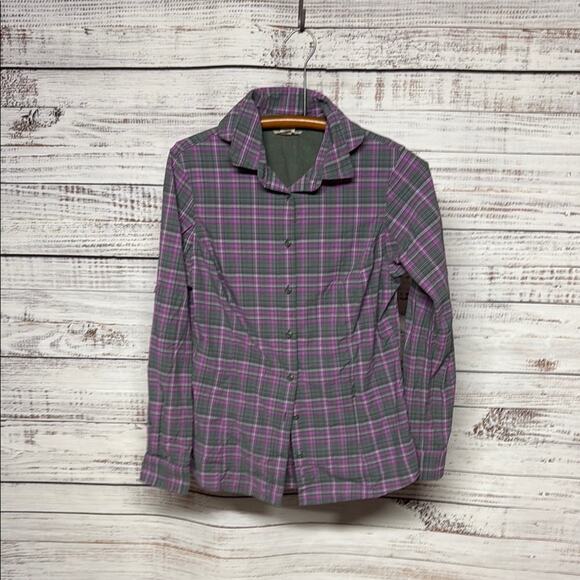 Women's DuluthFlex Sidewinder Long Sleeve Shirt Lavender Gray Green - Picture 1 of 7